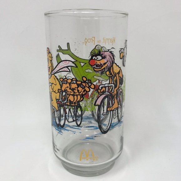 1981 The Great Muppet Caper McDonald's Glass - Kermit the Frog - Fonzie- Animal - Picture 3 of 9
